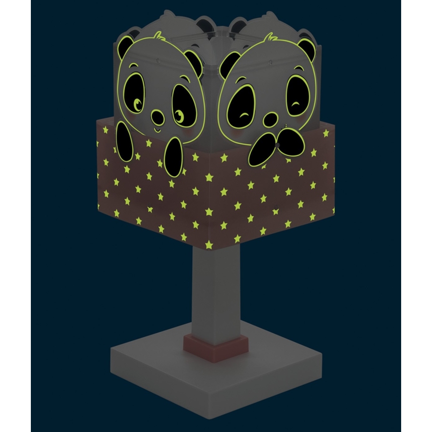 Dalber 63161S - Дитячий нічник PANDA 1xE14/40W/230V рожевий