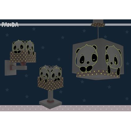 Dalber 63161S - Дитячий нічник PANDA 1xE14/40W/230V рожевий