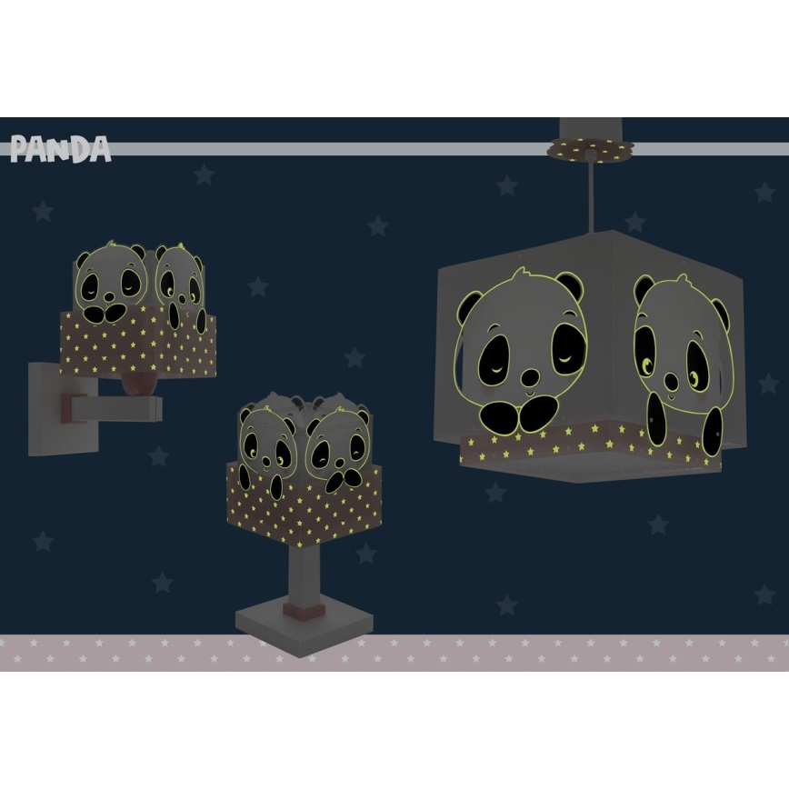Dalber 63161S - Дитячий нічник PANDA 1xE14/40W/230V рожевий