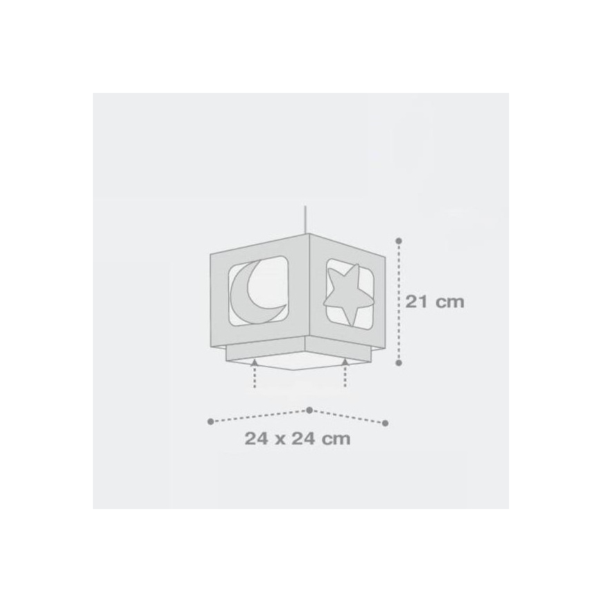 Dalber 63232E - Дитяча люстра MOON LIGHT 1xE27/60W/230V
