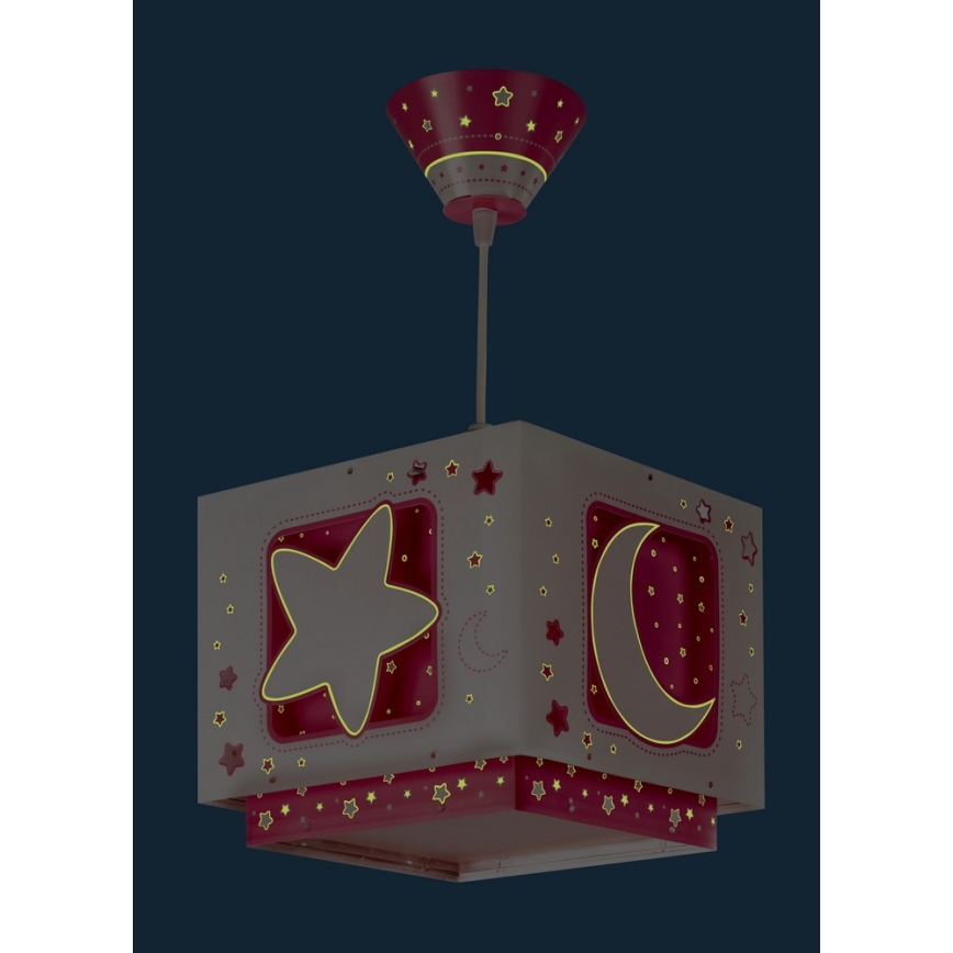 Dalber 63232S - Детская подвесная люстра MOON LIGHT 1xE27/60W/230V