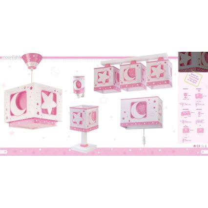 Dalber 63232S - Дитяча підвісна люстра MOON LIGHT 1xE27/60W