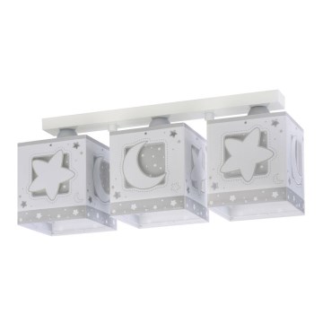Dalber 63233NE - Дитячий стельовий світильник MOONLIGHT 3xE27/60W/230V