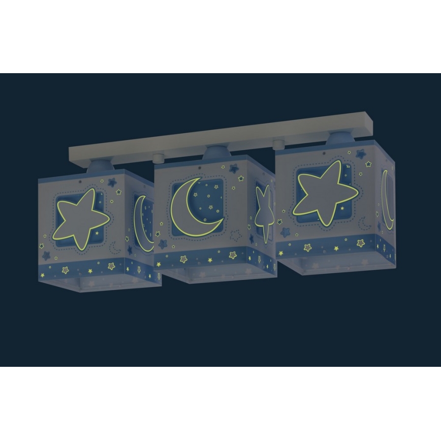 Dalber 63233NT - Дитячий стельовий світильник MOONLIGHT 3xE27/60W/230V