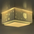 Dalber 63236H - Дитячий стельовий світильник MOONLIGHT 2xE27/60W/230V зелений