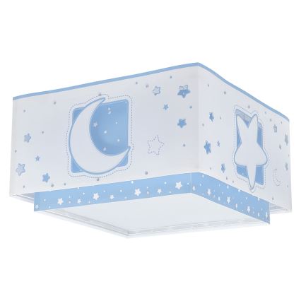 Dalber 63236T - Детский потолочный светильник MOONLIGHT 2xE27/60W/230V синяя