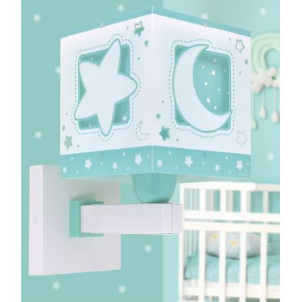 Dalber 63239H - Детский настенный светильник MOONLIGHT 1xE27/15W/230V зеленый