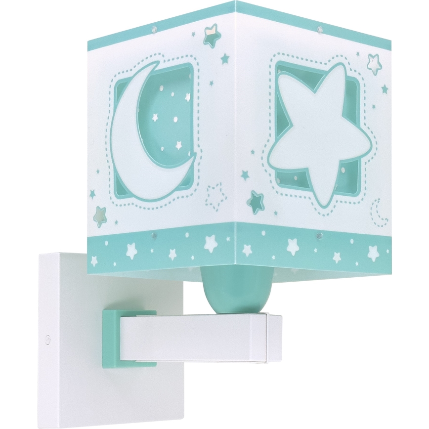 Dalber 63239H - Детский настенный светильник MOONLIGHT 1xE27/15W/230V зеленый