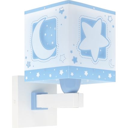 Dalber 63239T - Дитячий настінний світильник MOONLIGHT 1xE27/15W/230V синій