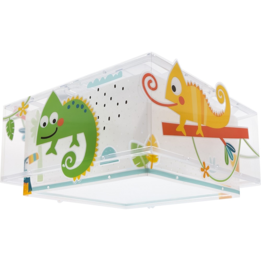 Dalber 63316 - Детский потолочный светильник HAPPY JUNGLE 2xE27/15W/230V