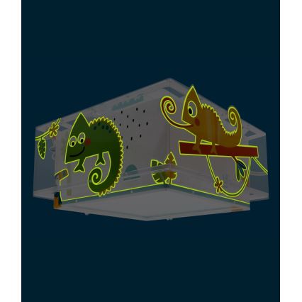 Dalber 63316 - Дитячий стельовий світильник HAPPY JUNGLE 2xE27/15W/230V