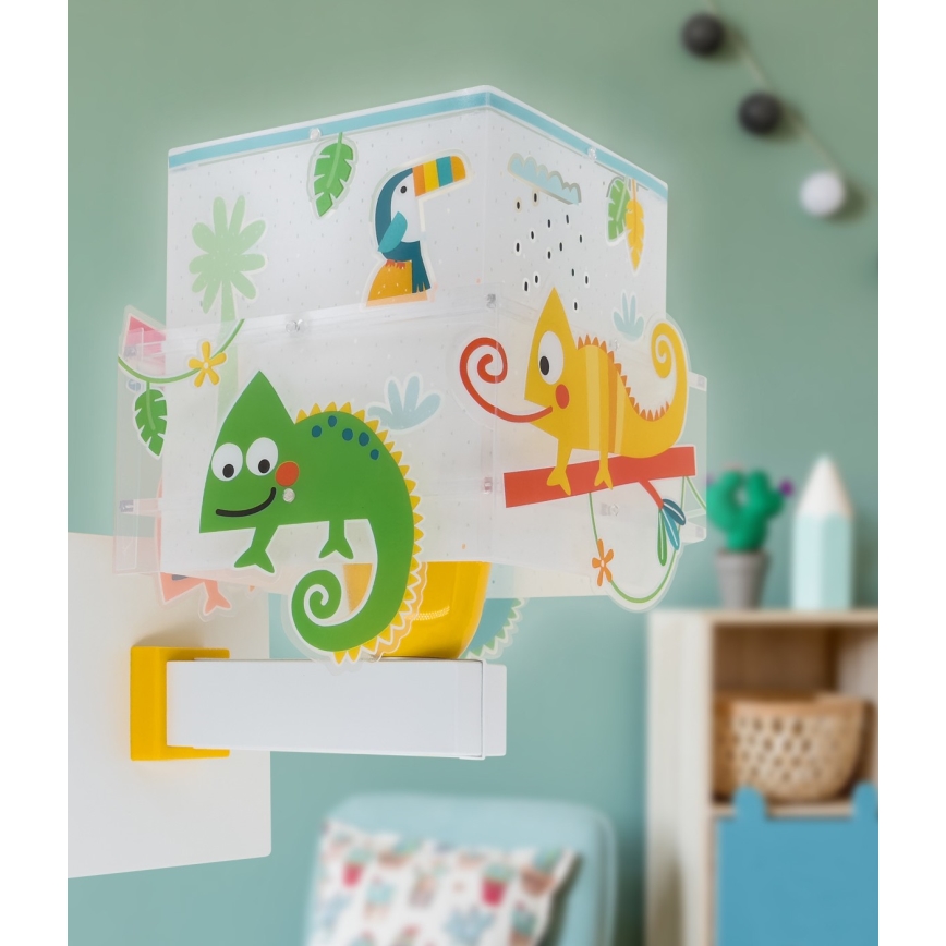 Dalber 63319 - Детский настенный светильник HAPPY JUNGLE 1xE27/15W/230V