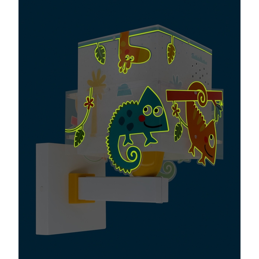 Dalber 63319 - Дитячий настінний світильник HAPPY JUNGLE 1xE27/15W/230V