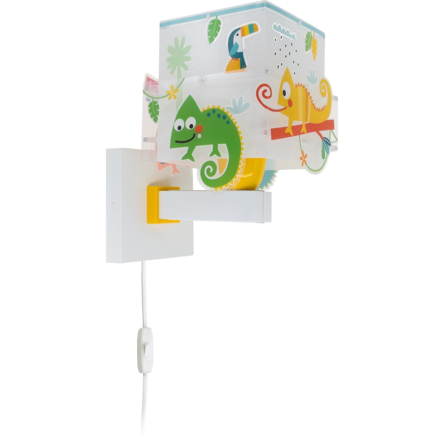 Dalber 63319 - Дитячий настінний світильник HAPPY JUNGLE 1xE27/15W/230V