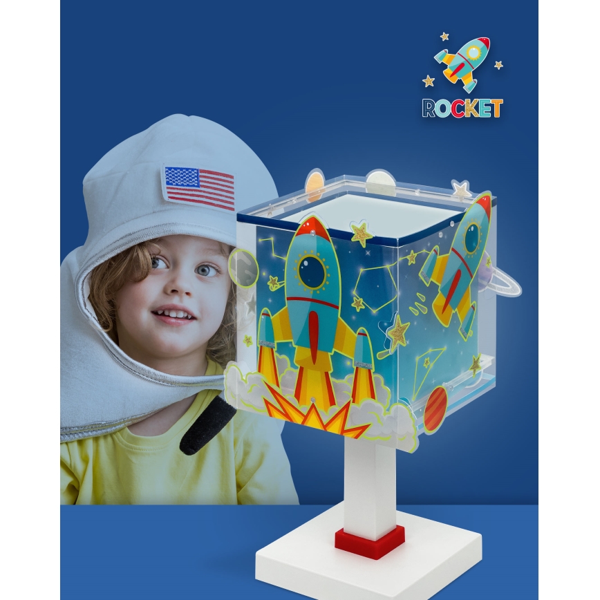 Dalber 63351N - LED детская настольная лампа ROCKET 1xG4/4W/230V, яркая многоцветная