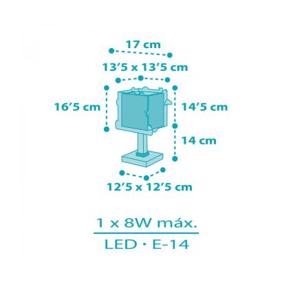 Dalber 63351N - LED детская настольная лампа ROCKET 1xG4/4W/230V, яркая многоцветная