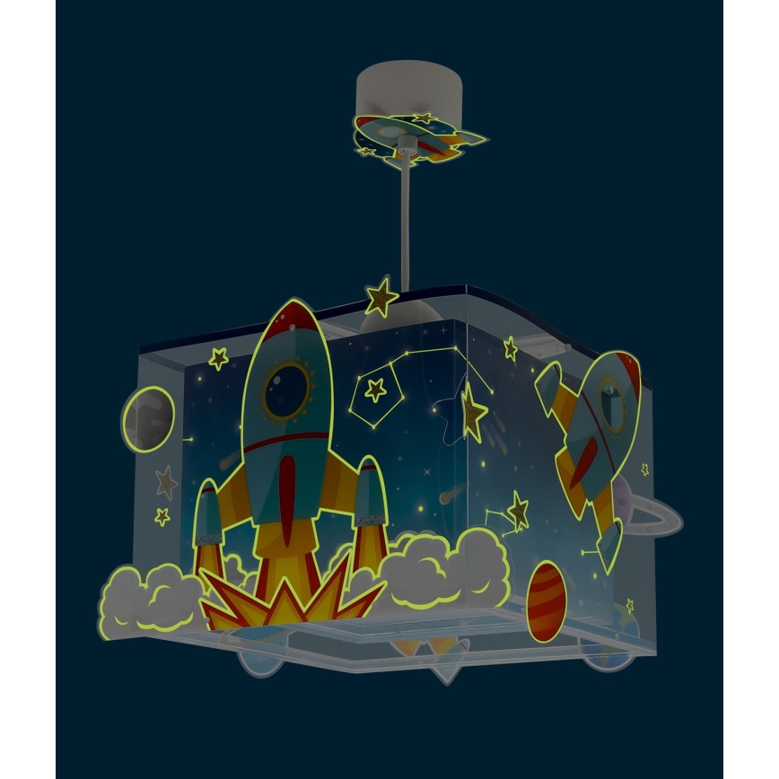 Dalber 63352 - Дитяча люстра ROCKET 1xE27/15W/230V