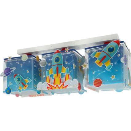 Dalber 63353 - Детский потолочный светильник ROCKET 3xE27/15W/230V