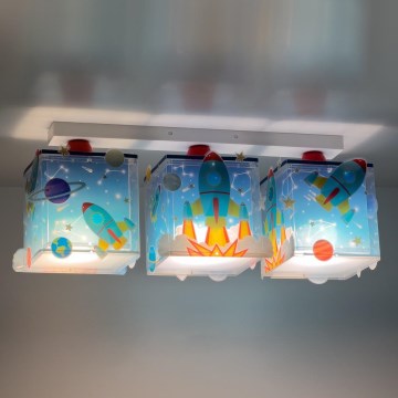 Dalber 63353 - Дитячий стельовий світильник ROCKET 3xE27/15W/230V