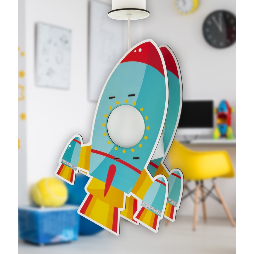 Dalber 63357 - Дитяча люстра ROCKET 1xE27/15W/230V