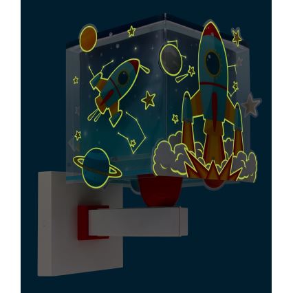 Dalber 63359 - Дитячий настінний світильник ROCKET 1xE27/15W/230V