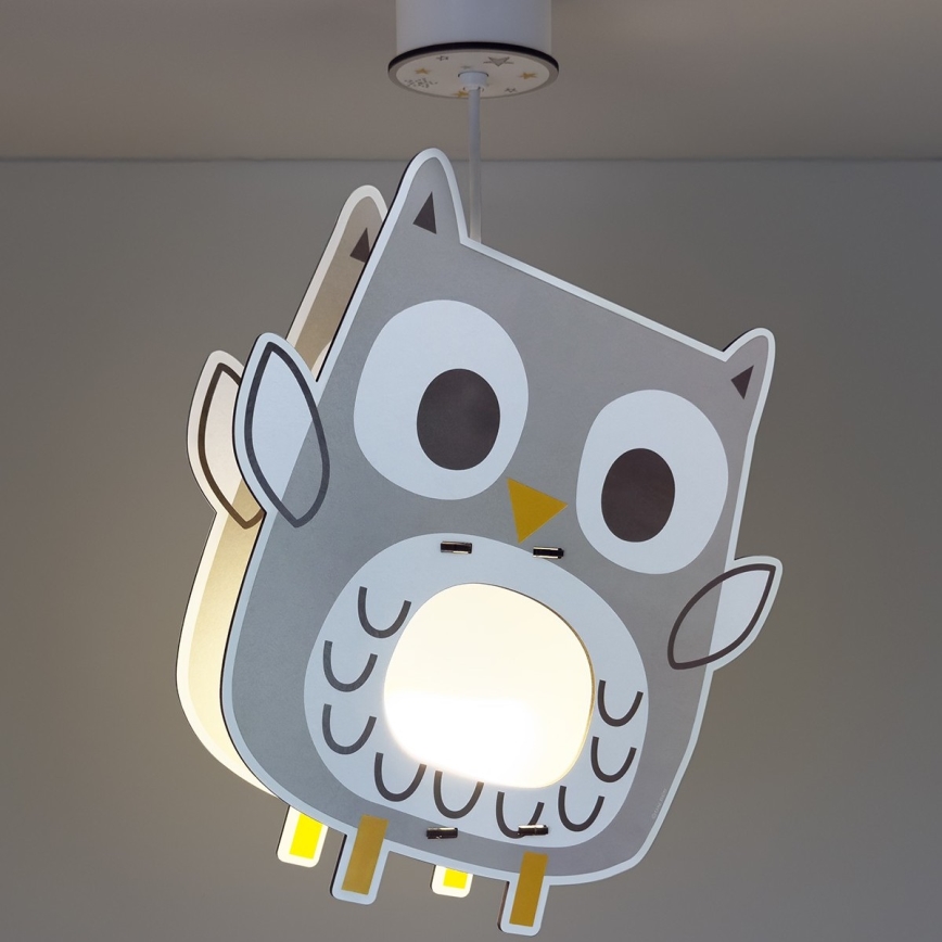 Dalber 63397 - Дитяча люстра OWL 1xE27/15W/230V