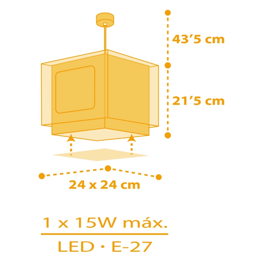 Dalber 63402 - Дитяча люстра MY FARM 1xE27/15W/230V
