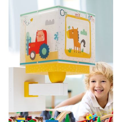 Dalber 63409 - Детский настенный светильник MY FARM 1xE27/15W/230V