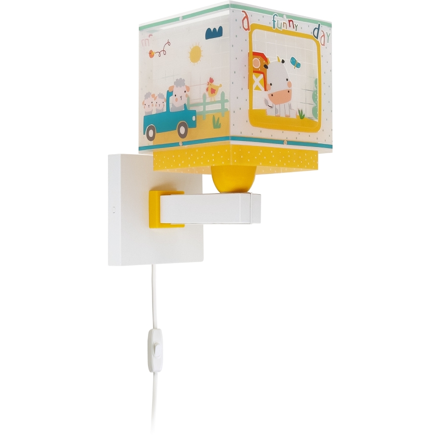 Dalber 63409 - Детский настенный светильник MY FARM 1xE27/15W/230V