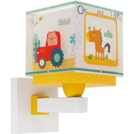 Dalber 63409 - Дитячий настінний світильник MY FARM 1xE27/15W/230V