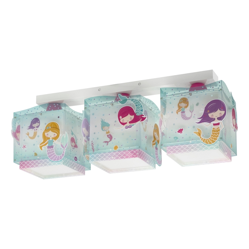 Dalber 63443 - Детский потолочный светильник MERMAIDS 3xE27/60W/230V