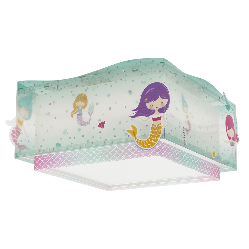 Dalber 63446 - Дитячий стельовий світильник MERMAIDS 2xE27/60W/230V