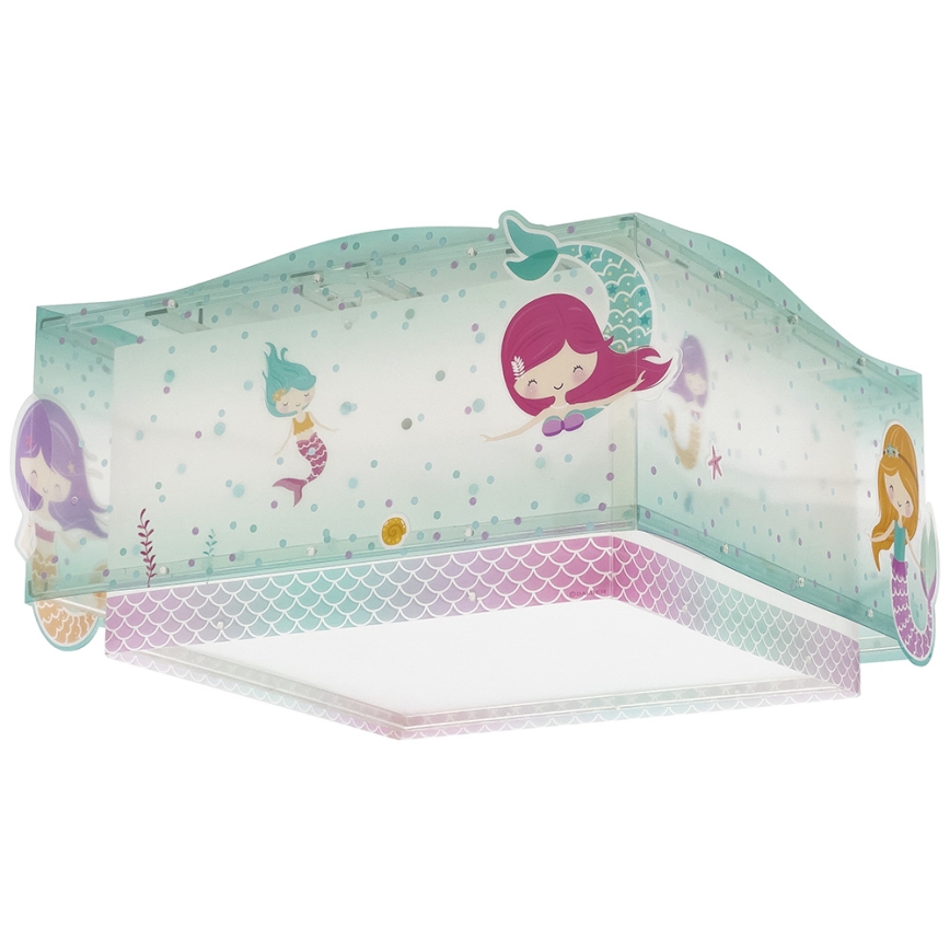 Dalber 63446 - Дитячий стельовий світильник MERMAIDS 2xE27/60W/230V