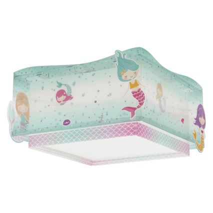 Dalber 63446 - Дитячий стельовий світильник MERMAIDS 2xE27/60W/230V
