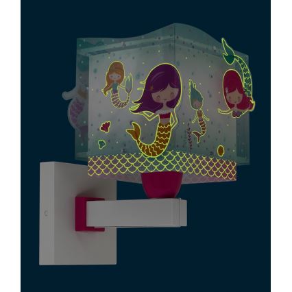 Dalber 63449 - Детский настенный светильник MERMAIDS 1xE27/60W/230V