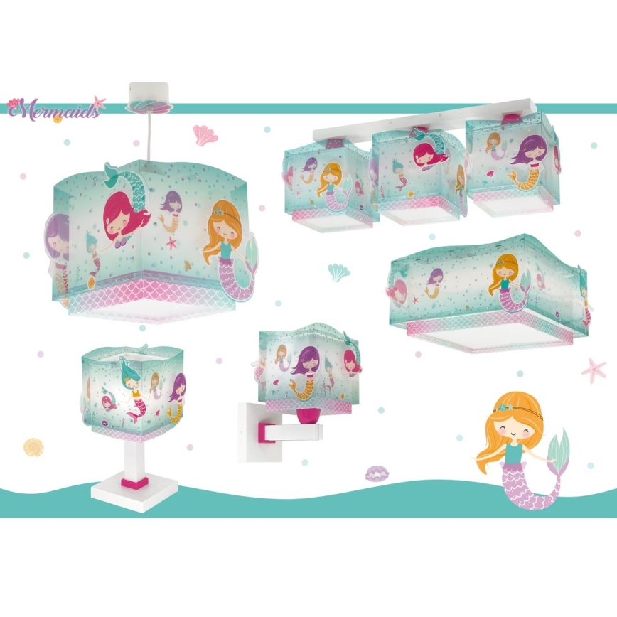 Dalber 63449 - Детский настенный светильник MERMAIDS 1xE27/60W/230V