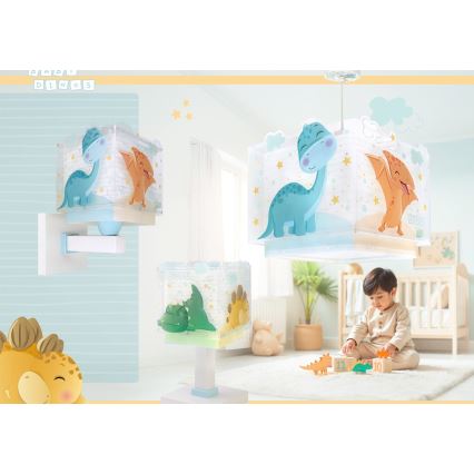 Dalber 63452 - Дитяча люстра BABY DINOS 1xE27/15W/230V багатобарвна