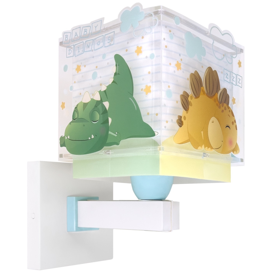 Dalber 63459 - Детский настенный светильник BABY DINOS 1xE27/15W/230V разноцветный