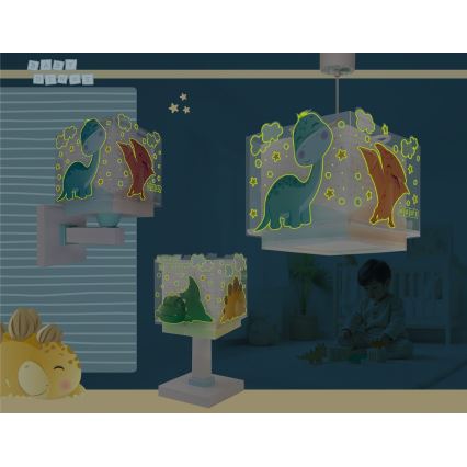 Dalber 63459 - Детский настенный светильник BABY DINOS 1xE27/15W/230V разноцветный