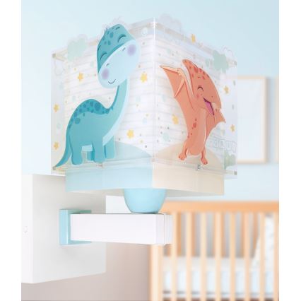 Dalber 63459 - Дитяча настінна лампа BABY DINOS 1xE27/15W/230V барвиста