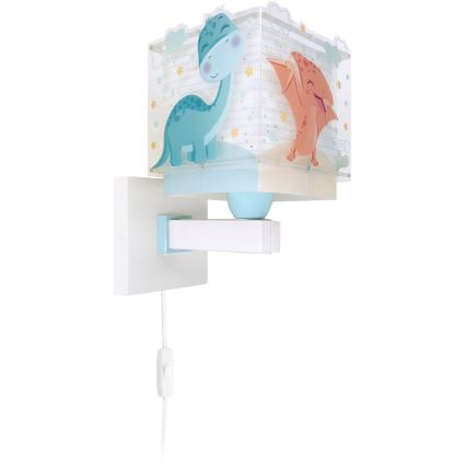 Dalber 63459 - Дитяча настінна лампа BABY DINOS 1xE27/15W/230V барвиста