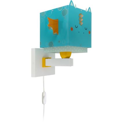 Dalber 64389 - Детский настенный светильник LITTLE DRAGON 1xE27/15W/230V