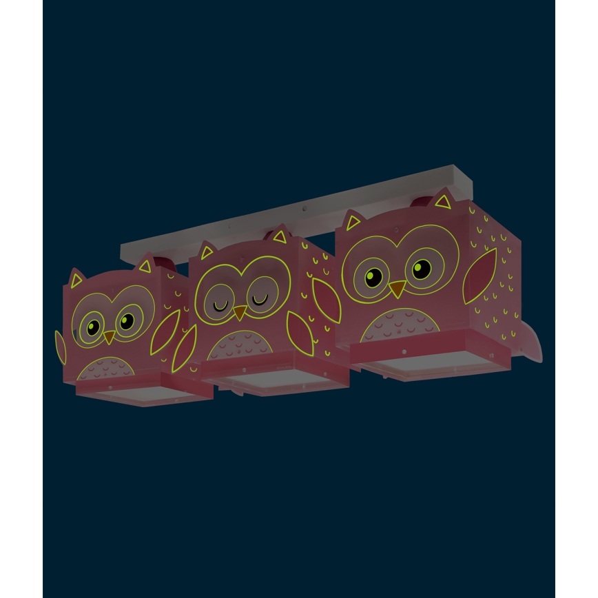 Dalber 64483 - Детский потолочный светильник LITTLE FRIENDS 3xE27/15W/230V