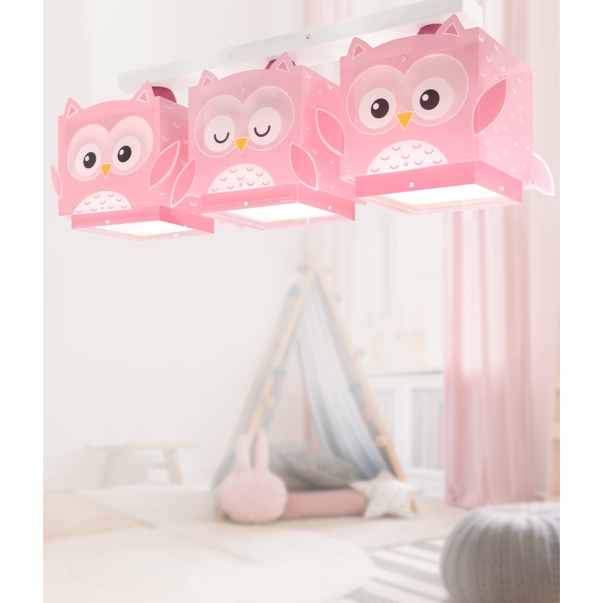 Dalber 64483 - Детский потолочный светильник LITTLE FRIENDS 3xE27/15W/230V