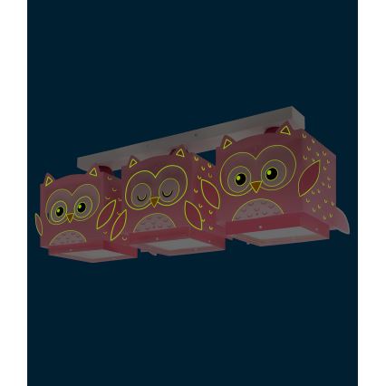 Dalber 64483 - Детский потолочный светильник LITTLE FRIENDS 3xE27/15W/230V
