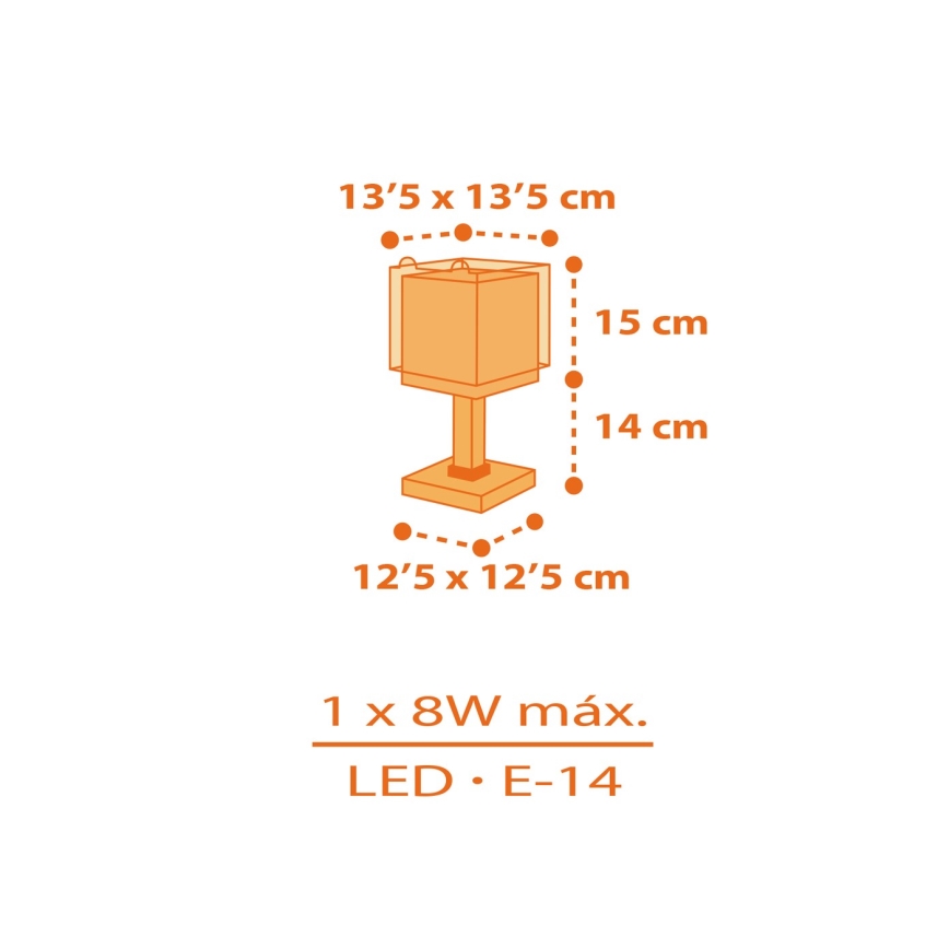 Dalber 64561N - LED дитяча настільна лампа LITTLE TIGGER 1xG4/4W/230V помаранчева