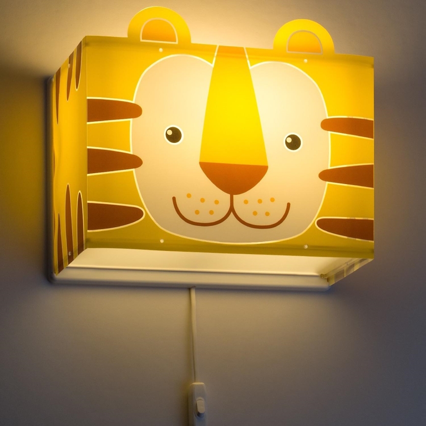Dalber 64568 - Детский настенный светильник LITTLE TIGER 1xE27/60W/230V