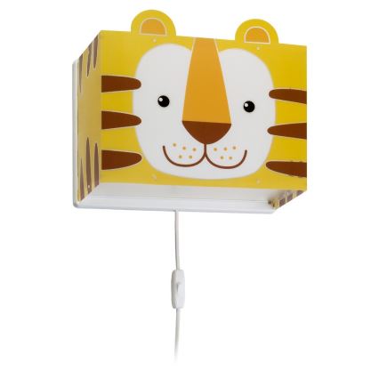 Dalber 64568 - Детский настенный светильник LITTLE TIGER 1xE27/60W/230V