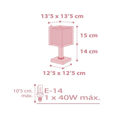 Dalber 64581 - Детская лампа LITTLE FOX 1xE14/40W/230V