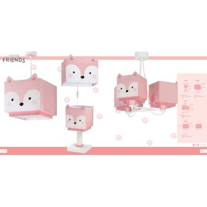 Dalber 64582 - Дитяча люстра LITTLE FOX 1xE27/60W/230V